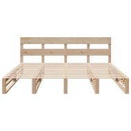 Рамка за легло без матрак, 180x200 см, масивна чамова дървесина