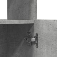 Висок шкаф, Бетонно сиво, 92x33x180 см, инженерно дърво