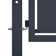 Градинска порта от стомана 350x125 см, антрацит