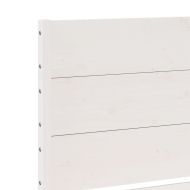 Рамка за легло без матрак, бял, 140x220 см, масивна дървесина