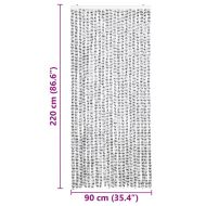 Завеса против насекоми, светло и тъмносиво, 90x220 см, шенил