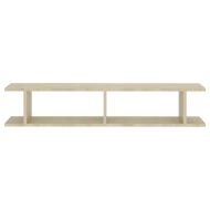 Стенни рафтове, 2 бр, дъб сонома, 105x18x20 см, инженерно дърво