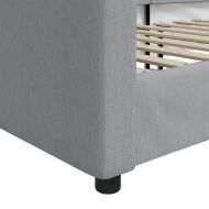 Кушетка, светлосива, 80x200 см, плат