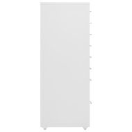 Мобилен офис шкаф, сив, 28x41x109 см, метал