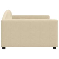 Кушетка, кремава, 100x200 см, плат