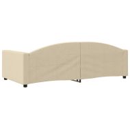 Кушетка, кремава, 100x200 см, плат