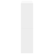 Разделител за стая, бял, 100x33x135 см, инженерно дърво