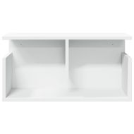 Стенен шкаф, 60x20x30 см, бял, инженерно дърво