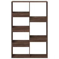 Разделител за стая кафяв дъб 100x33x155,5 см инженерно дърво