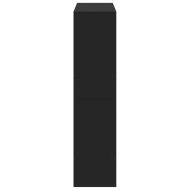 Разделител за стая, черен, 100x33x135 см, инженерно дърво