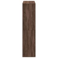 Разделител за стая, кафяв дъб, 100x33x135 см, инженерно дърво