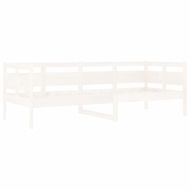 Дневно легло, бяло, борово дърво масив, 80x200 см