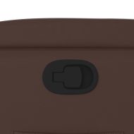 Изправящ реклайнер стол, кафяв, изкуствена кожа