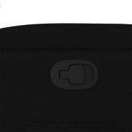 Изправящ реклайнер стол, черен, текстил