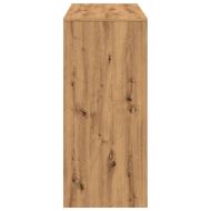 Бар маса с рафтове дъб артизан 124x46x103,5 см инженерно дърво