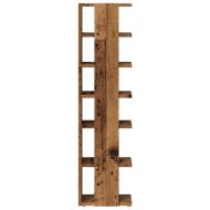 Шкафове за обувки 2 бр старо дърво 28x27x102 см инж. дървесина