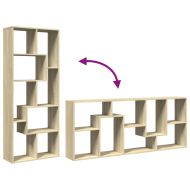 Разделител за стая / библиотека, сонома дъб, 67x25x161,5 см