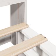 Легло с етажерка за книги, без матрак, 180x200 см, дърво масив