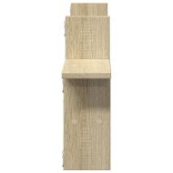 Стенни рафтове, 2 бр, дъб сонома, 38x12x38 см, инженерно дърво