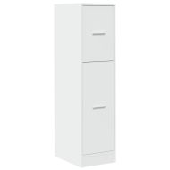 Шкаф органайзер, бял, 30x41x118 см, инженерно дърво