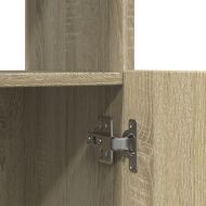 Висок шкаф, дъб сонома, 63x33x140 см, инженерно дърво