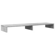 Поставка за монитор, бетонно сив, 100x27x10 см, инженерно дърво