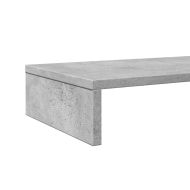 Поставка за монитор, бетонно сив, 100x27x10 см, инженерно дърво