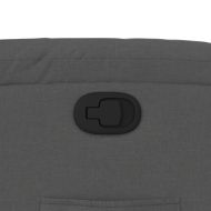 Изправящ реклайнер стол, тъмносив, текстил