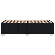 Рамка за легло без матрак, Черно, 80x200 см, плат