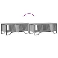 Кафе маса, сив сонома, 100x51x40 см, инженерно дърво