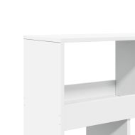 Етажерка за книги, бяла, 100x33x187,5 см, инженерно дърво