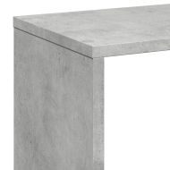 Разделител за стая / библиотека, бетонно сив, 67x25x161,5 см