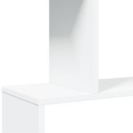 Разделител за стая / библиотека, бял, 6 нива, 70x24x193 см