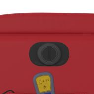 Електрически масажен реклайнер стол, червен, изкуствена кожа