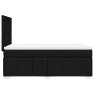 Боксспринг легло с матрак, черно, 80x200 см, плат