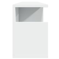 Стенен шкаф, 100x20x30 см, бял, инженерно дърво