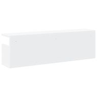 Стенен шкаф, 100x20x30 см, бял, инженерно дърво