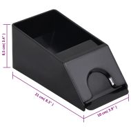 Обувка за карти, черна, 2 тестета