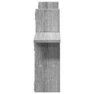 Стенни рафтове, 2 бр, сив сонома, 38x12x38 см, инженерно дърво
