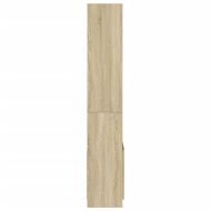 Висок шкаф, дъб сонома, 63x33x180 см, инженерно дърво