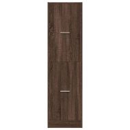 Шкаф органайзер, кафяв дъб, 40x41x144,5 см, инженерно дърво