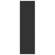 Шкаф органайзер, черен, 40x41x144,5 см, инженерно дърво