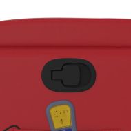 Масажен реклайнер стол, червен, изкуствена кожа