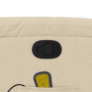 Масажен наклоняем стол, кремав, текстил