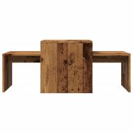 Масичка за кафе, старо дърво, 100x48x40 см, инженерна дървесина