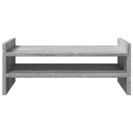 Поставка за монитор, сив сонома, 50x27x20 см, инженерно дърво