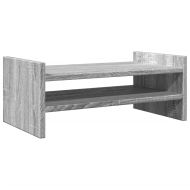 Поставка за монитор, сив сонома, 50x27x20 см, инженерно дърво