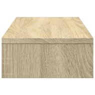 Регулируема поставка за монитор, сонома дъб, 60x24x10,5 см