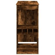 Бар маса с рафтове, 90x47,5x103,5 см, инженерно дърво