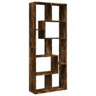 Разделител за стая / библиотека, опушен дъб, 67x25x161,5 см